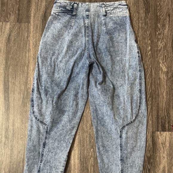 Vtg Z Cavaricci Jeans Women's High Rise Pleated Tapered Baggy Harem 80s Size 31 - Picture 5 of 11